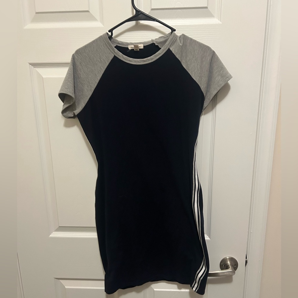 Navy and grey body sports dress